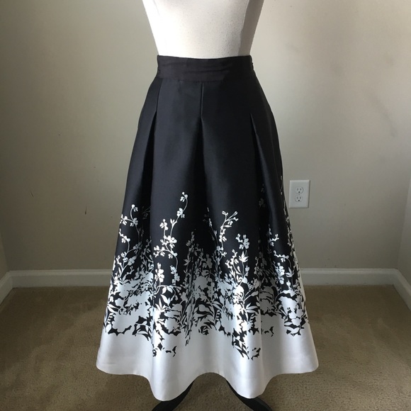 floral print satin midi formal skirt size 16W - Picture 2 of 3